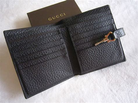 WALLET GUCCI CLASSIC PURE BLACK LEATHER 